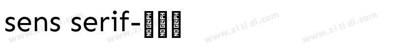 sens serif字体转换
